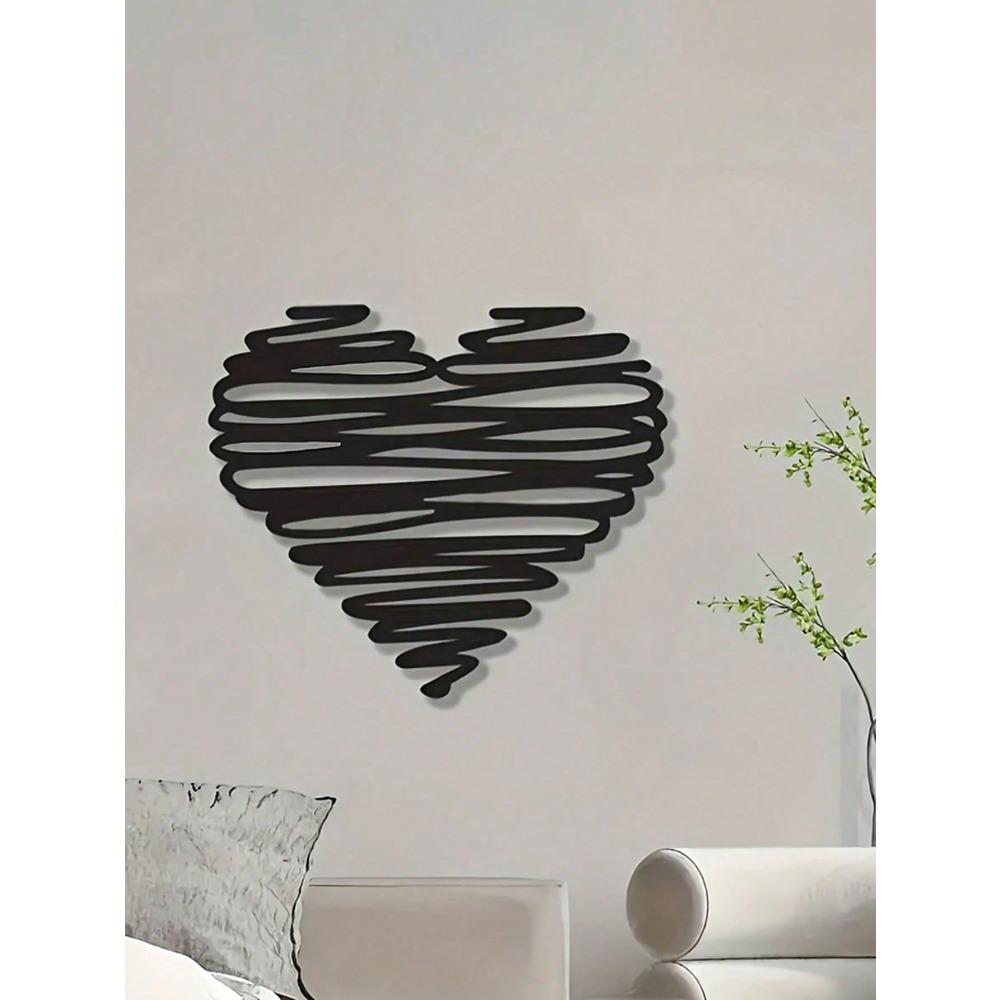 Heart Shaped Wall Art Iron Love Decoration For Home Wedding Living Room