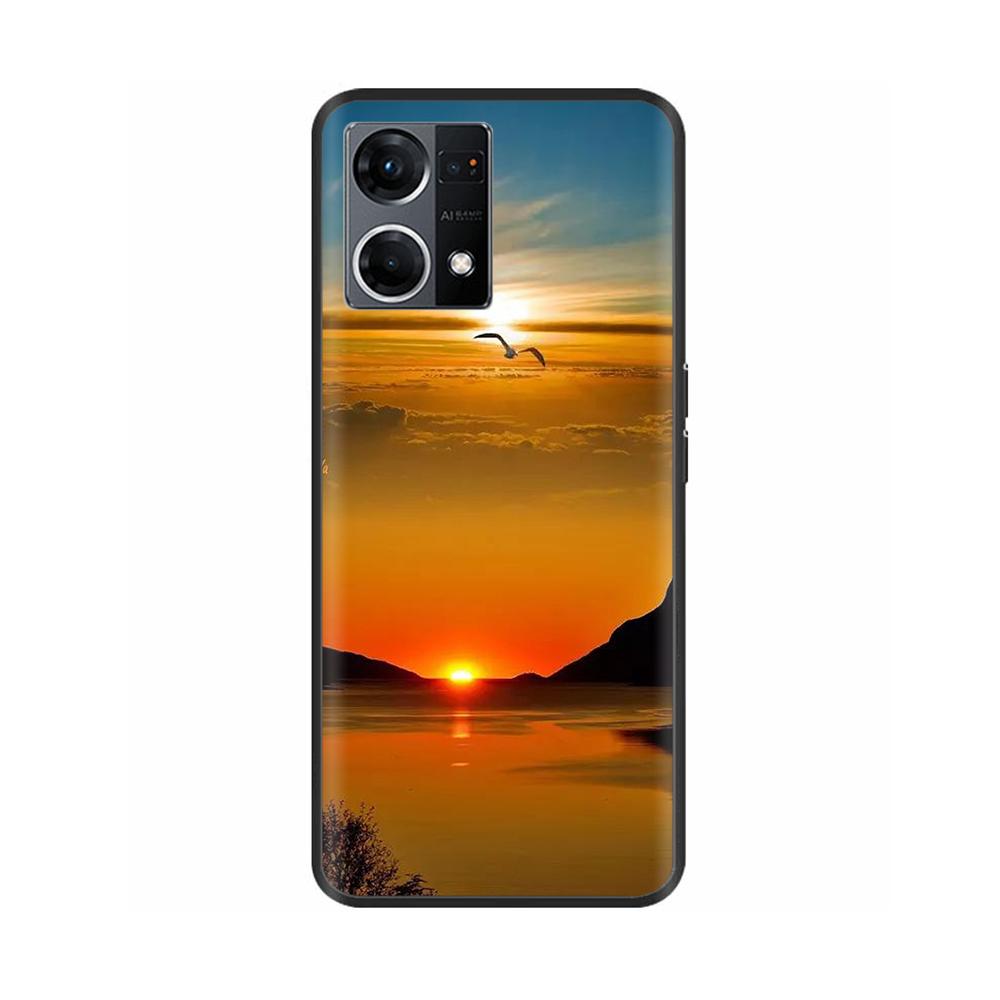 Силиконовый чехол для OPPO Reno 7 Чехол Reno7 Lite Полностью мягкая ТПУ задняя крышка Чехол для телефона для Oppo Reno7 Lite Reno7 4G Чехол Fundas Capa