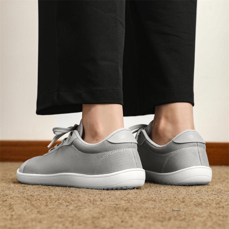 Мужские повседневные туфли на плоской подошве с широким носком, серые, для ходьбы, белые, для йоги и фитнеса, большой размер