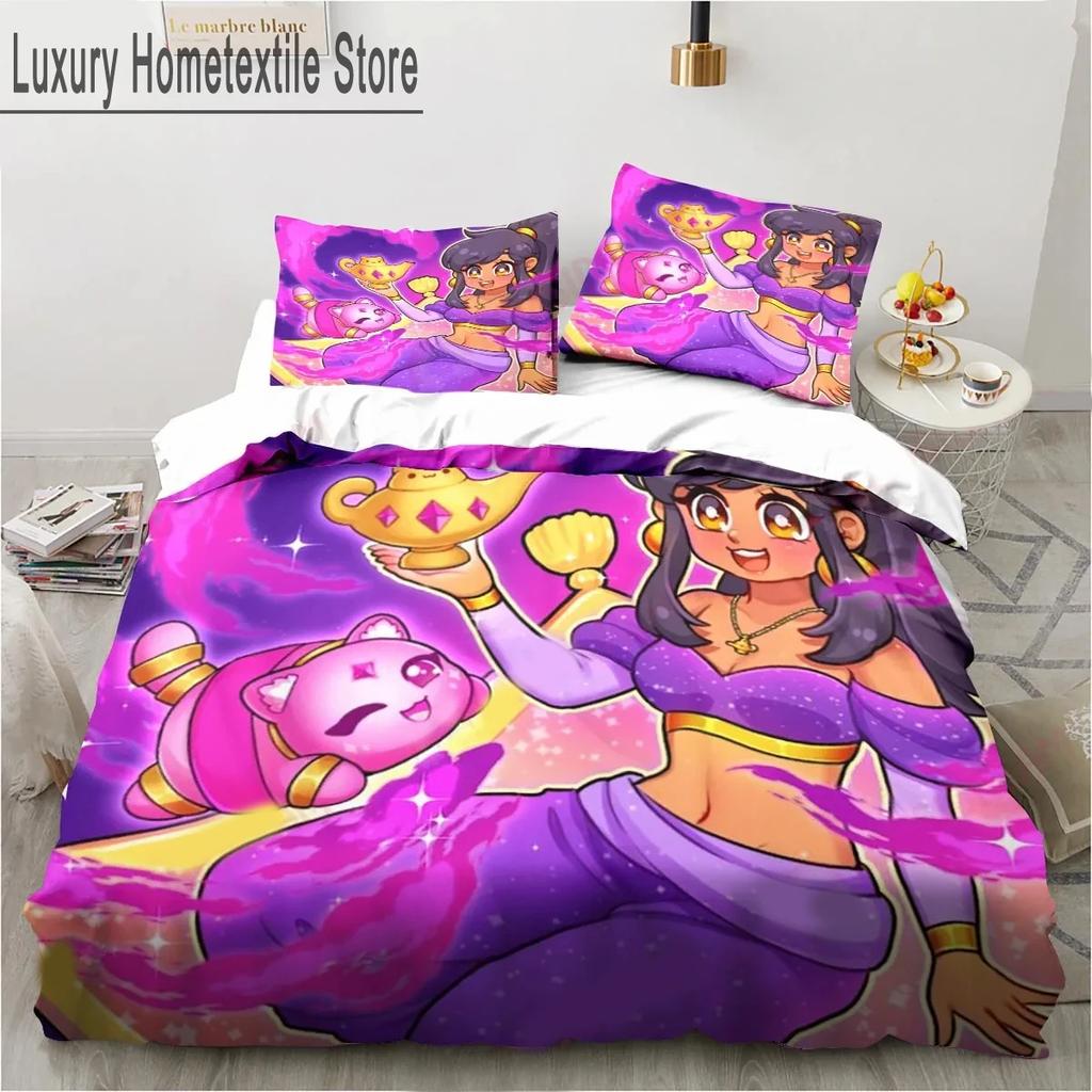 Cartoon Game Cute Aphmau With Wings Bedding Set Boys Girls Twin Queen King Size Duvet Cover Pillowcase Bed Boys Adult