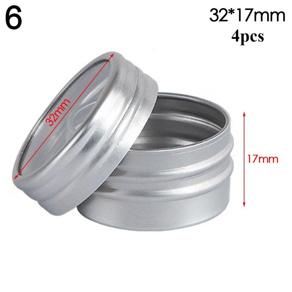 Metal Box for Cream Balm Cosmetic Container Aluminum Tin Jar Refillable Bottles Tea Cans