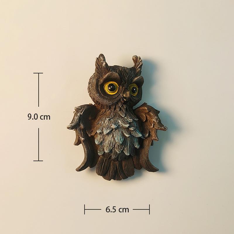 Africa South Africa Owl 3D Stereoscopic Tourism Souvenirs Resin Painting Decoration Home Refrigerator Magnets