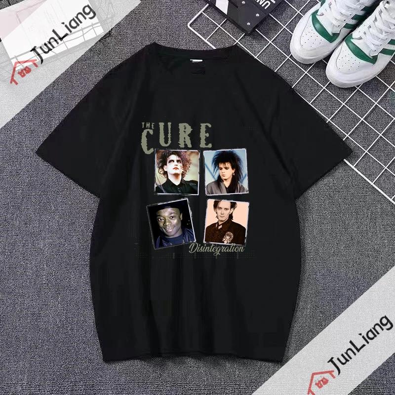 Футболка с летним топом Robert Smith Cure Music Band Y2K Queen Футболка Tumblr Custom Harajuku Smith