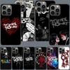 Чехол для телефона My Chemical Romance MCR Для Iphone 16 15+ Pro Max 17 Air 14 Plus 16E 13 Pro 12 Mini 11 Прозрачный Чехол Силиконовый Милый