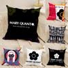 Красивый Уверенный Дизайн M-Mary Quant 2 Наволочка Натуральный Лен Двусторонний Принт Диван Домашний Декор Чехол для Подушки
