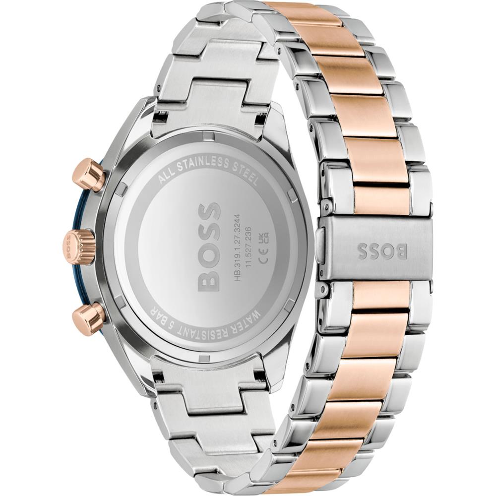 Hugo Boss 1513937 Мужские часы Santiago в двухцветном стальном синем корпусе