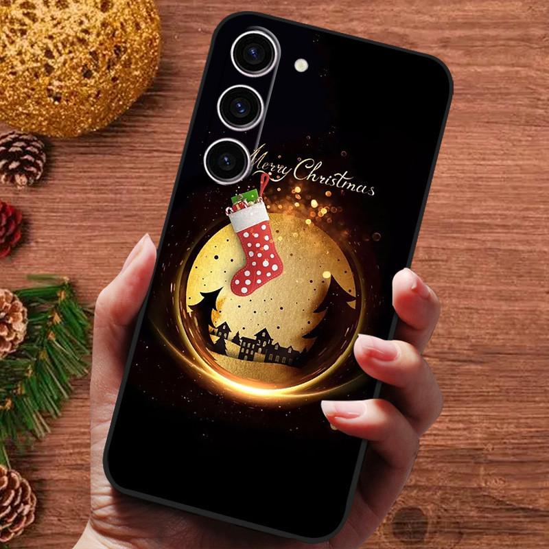 Рождественская расписная обложка для Samsung Galaxy S25 Ultra S25Plus Чехол Силиконовый Мягкий Фундас для Samsung S25 Plus Чехол для телефона s 25