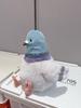 Blue Chubby Pigeon PP Cotton Super Soft Plush Toy Stuffed Bird Cute Round Body Kids Baby Shower Birthday Gift
