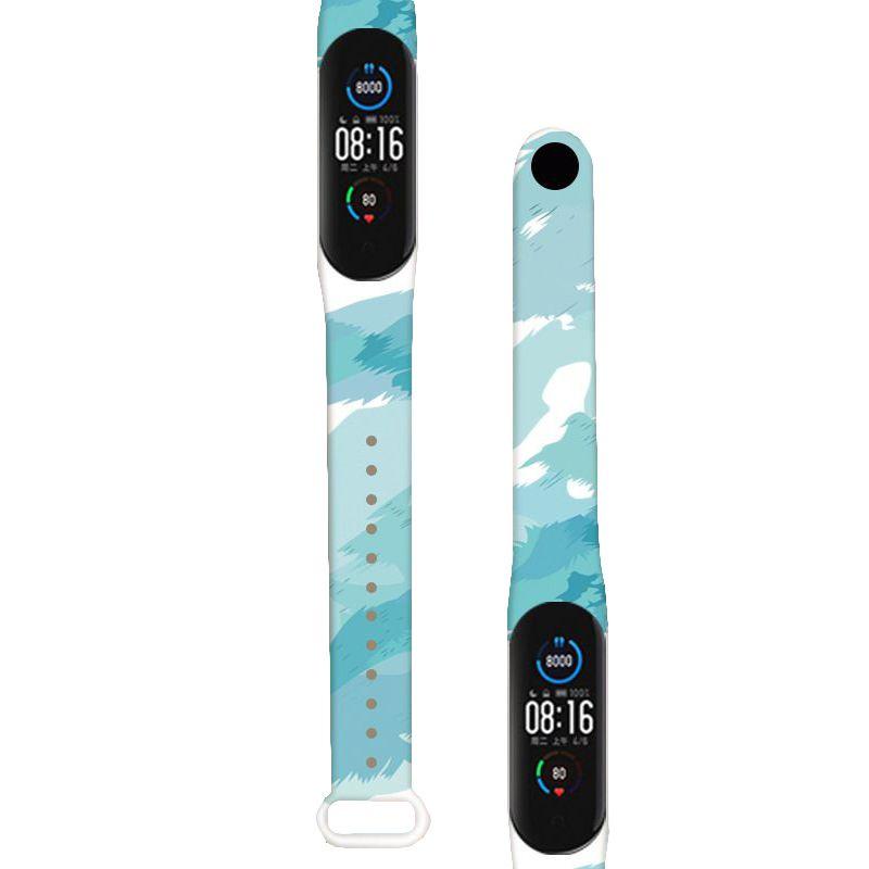 Стильный ремешок с граффити в стиле Моранди для Xiaomi Mi Band 3/4/5/6, регулируемый и влагостойкий