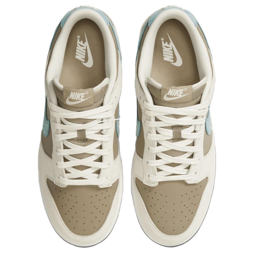 Nike Dunk Low универсальные и удобные кроссовки для скейтбординга с защитой от скольжения и прочностью унисекс бежево-коричневые синие HQ1175-240