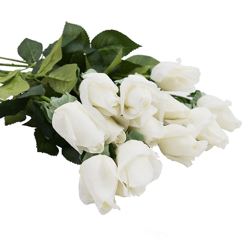 10шт искусственные латексные розы настоящие сенсорные цветы для свадебного букета украшения дома