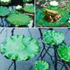 Artificial Lotus Realistic Floating Lily Pads Pond Decoration Faux Lotus Blooms Fake Lily Pads for Garden Patio Pond Decor