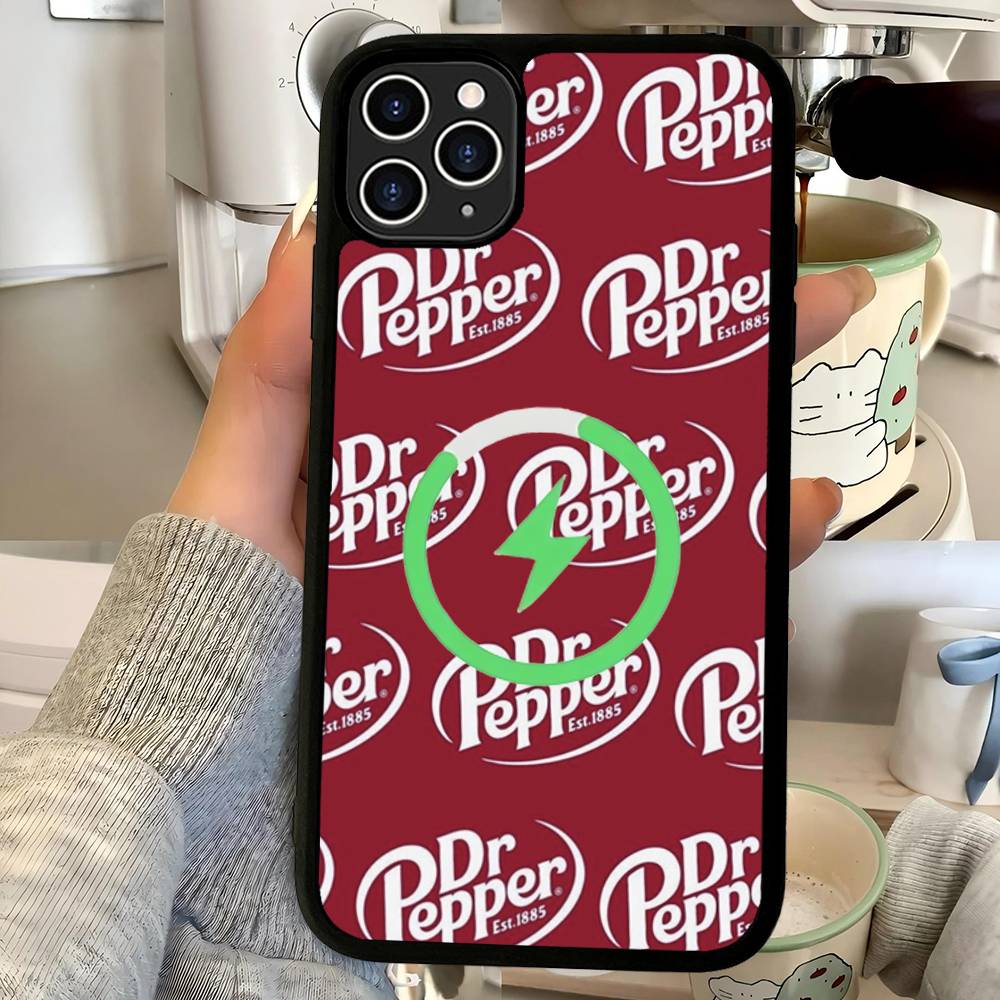 Бренд газированного напитка Dr Pepper Для IPhone 17 Air 16 E 15 14 13 12 11 Pro Max Plus ПК Ударопрочный ТПУ Чехол Для Magsafe Чехол для Телефона