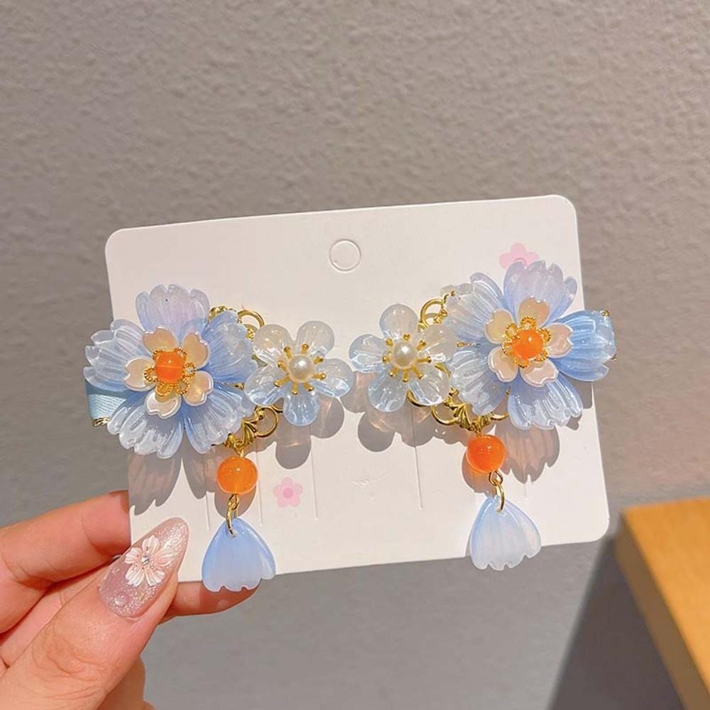 Cute Hanfu Headwear Vintage Bunny Headpiece Fairy Hairpin Tassel Hair Clips Cosplay