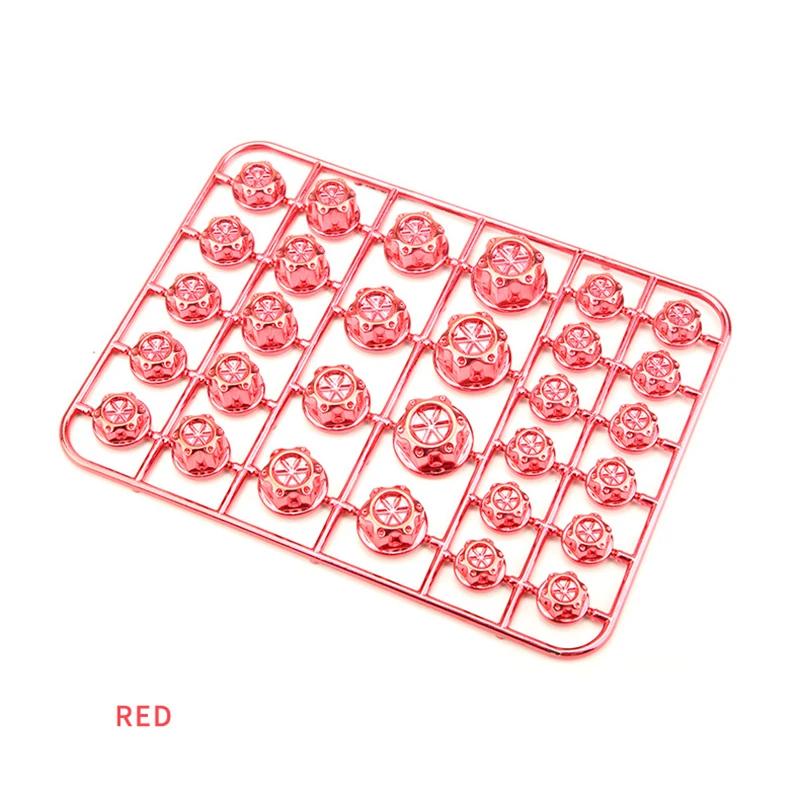 Motorcycle Modification Screw Cap Decoration for Motor Scooters Electric Car Colored Nut Cover Accessories 30pcs/set