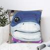 Подушка с принтом акулы-землеройки Джефф Чехол для подушки Декорация для дивана Чехол для декоративной подушки Домашний Квадратный 40x40 см