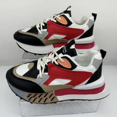 Летние спортивные туфли на толстой подошве, туфли Форреста Гампа, женские кроссовки, дышащие повседневные туфли с надписями для женщин