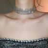 Fashion Retro Temperament Neck Chain Rhinestone Sparkling Collar Chain  Bridal