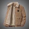 2024 Men's Warm Winter Corduroy Jacket with Velvet Lining