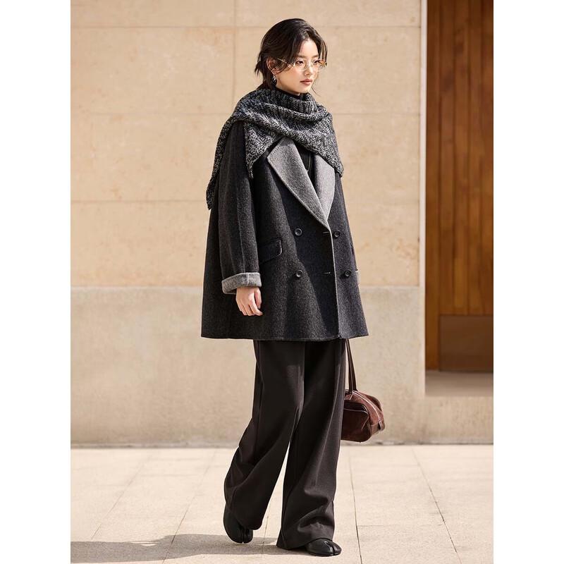 Women's Retro Wool Double-Faced Commuter Coat