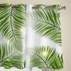 Тропические зеленые листья, оконные шторы для гостиной, роскошный декор для спальни, занавески для кухни, занавески для окон