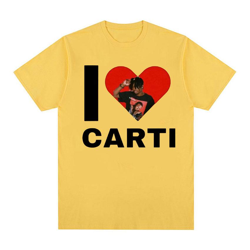 Я Люблю Playboi Carti Рэпер Графическая Футболка Унисекс Женская Харадзюку Y2k Футболка с Коротким Рукавом Мужская Хип-Хоп Оверсайз Футболка Уличная Одежда