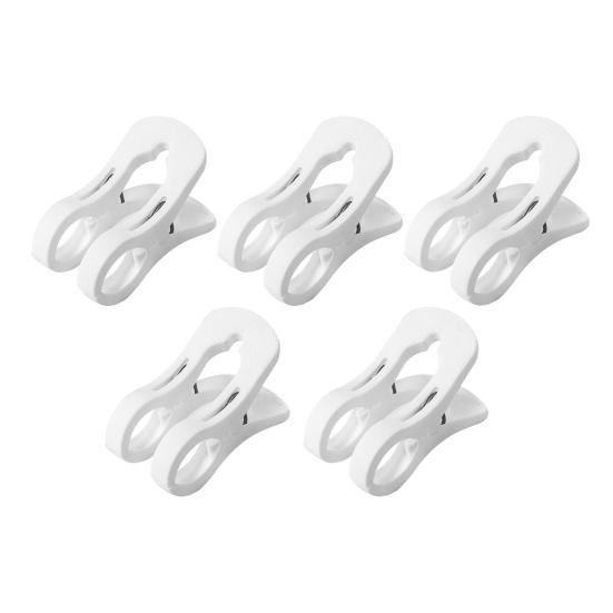 5Pcs Plastic Clothes Pins Windproof Strong Grip Clothes Pegs Heavy Duty Sheets Towels Laundry Clothing Drying Clothespin Clip