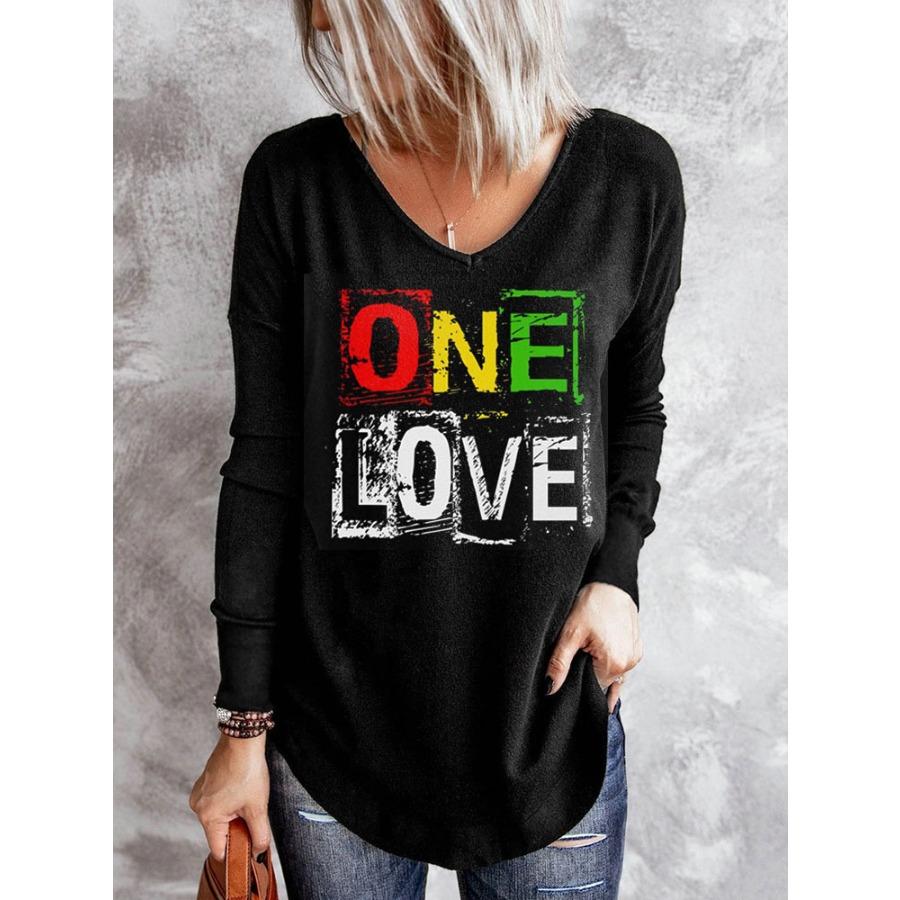 Animal Cat Printed 3D T Shirts Plus Size Black Tees Women Fashion V Neck Long Sleeve T Shirt