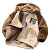 Fashionable Boys And Girls Hooded Sweatshirt Casual Cardigan Jacket