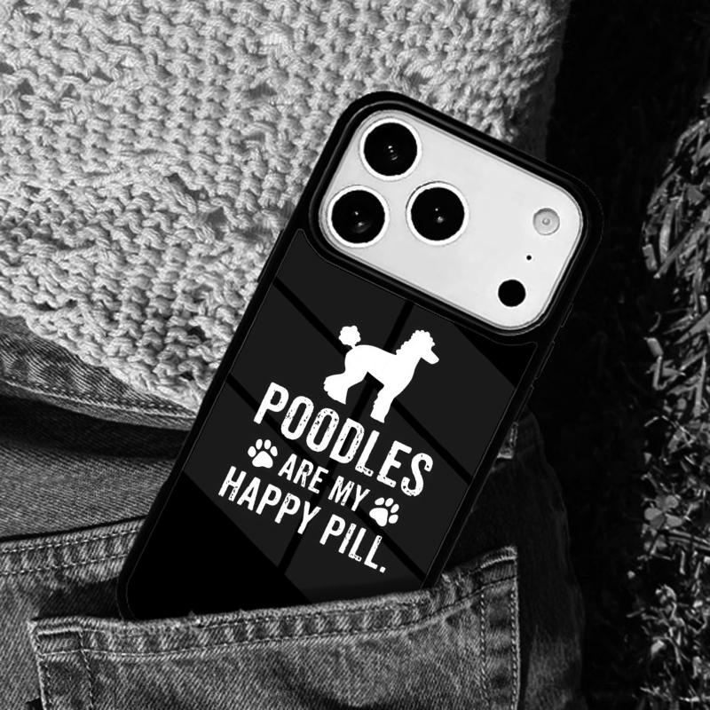 Poodles cartoon Girly Cute Style mobile phone case Compatible with IPhone 17 16 15 14 13 12 11Pro Max 17 Air cover