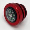 2x Aluminum Alloy Car Cigarette Lighter Outlet Plug Cap Dust Cover Compass Style