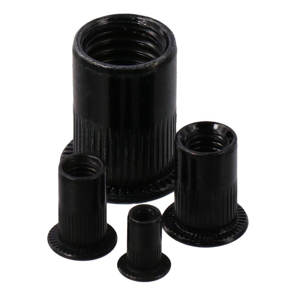 20Pcs Carbon Steel Zinc-Plated Threaded Insert Nut M3 M4 M5 M6 M8 M10 M12 Knurled Nuts