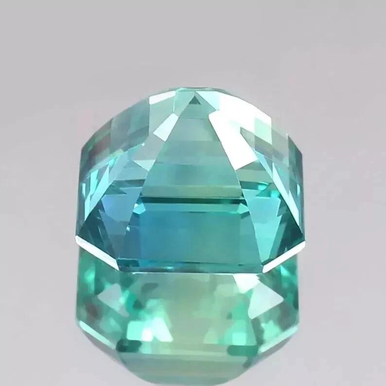 Green Emerald Natural 10-12 Ct Asscher Cut Flawless Certified Loose Gemstone