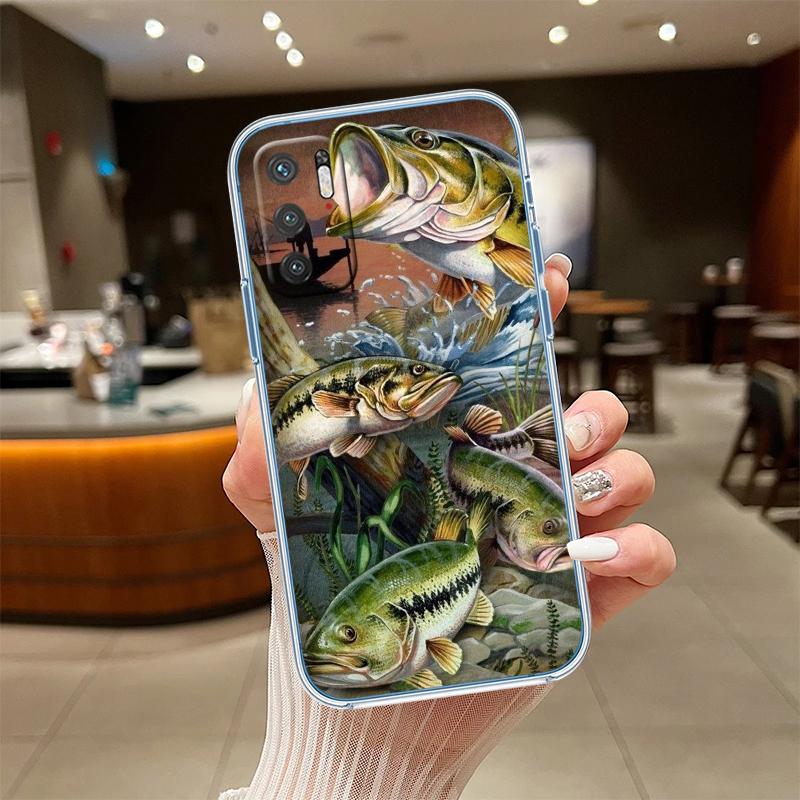 RE4 Angling Go Fishing Transparent Phone Case for Samsung Galaxy A04 A04S A14 A23 A34 A54 M23 M33 M52 M53