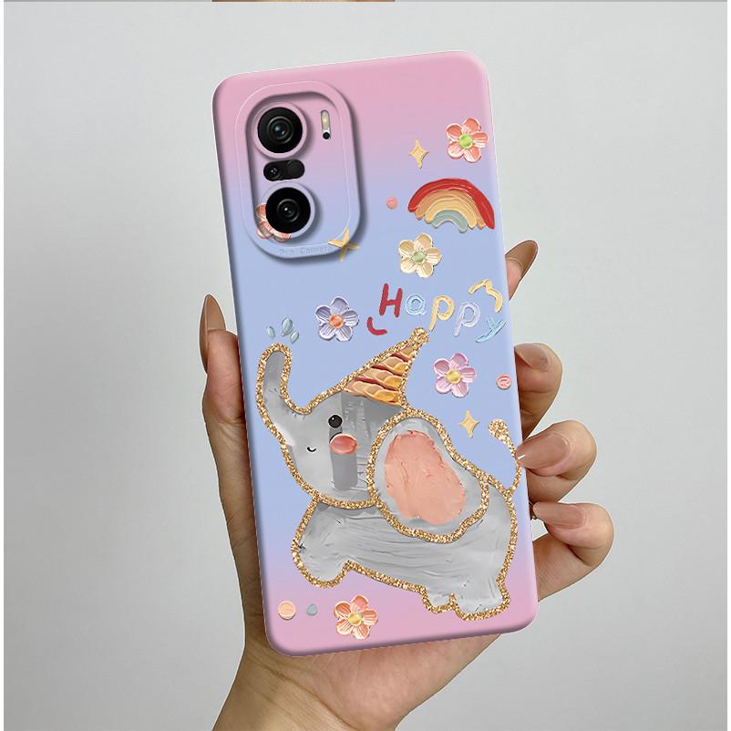 Чехол для телефона Xiaomi Poco F3 Модный Эстетичный Стиль Мягкий Жидкий Силикон Ударопрочный Защитный Задние Крышки Противоскользящие Fundas Сумка
