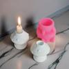 Mushroom Candle Holder Silicone Mold DIY Cement Gypsum Pouring Epoxy Mold for Car Aromatherapy Mould Home Ornament