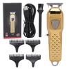 Машинка для стрижки волос Профессиональная аккумуляторная аккумуляторная машинка для стрижки волос со светодиодным дисплеем и направляющей расческой
