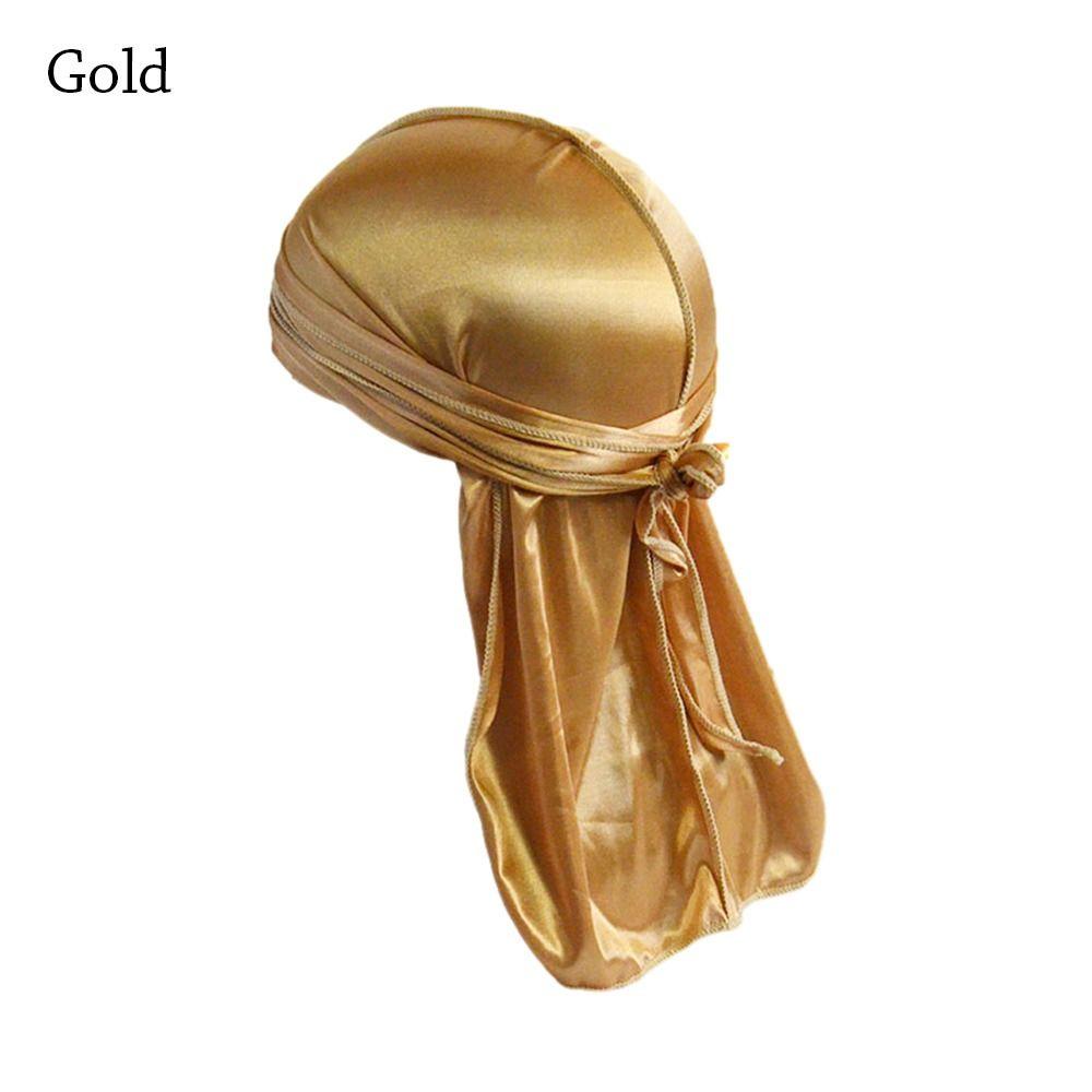 Тонкая бандана эластичный тюрбан хиджаб регулируемый шелковый дюраг мужской женский