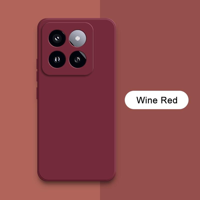 Square Liquid Silicone Case Cover for Xiaomi Mi 14 Pro Soft Waterproof Mobile Phone Armor Xiaomi14 Mi14 14Pro Luxury Accessories