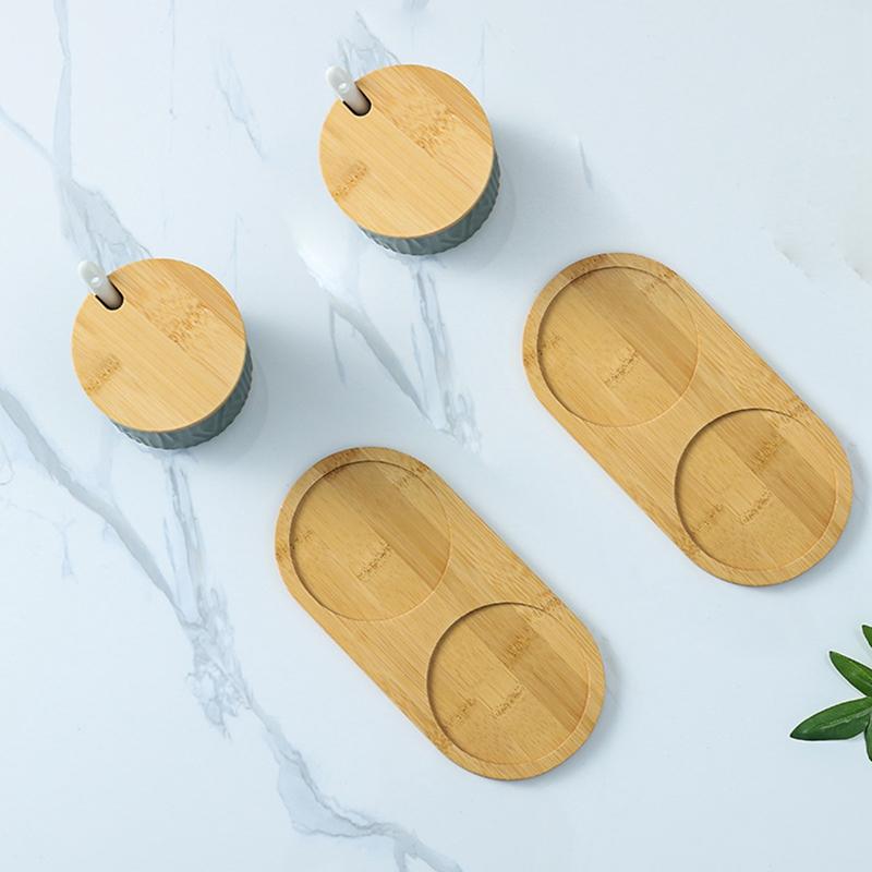 Мультибамбуковый поднос, деревянное блюдце, цветочный горшок, поднос, подставка для чашки, подставка для посуды, кухонная декоративная тарелка, креативная подставка для кофейной чашки, коврик