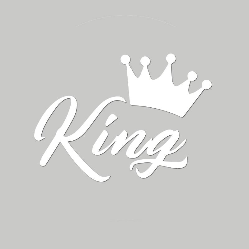 Автонаклейки CROWN KING, Модные водонепроницаемые виниловые наклейки, Автонаклейки, Аксессуары для стайлинга автомобиля