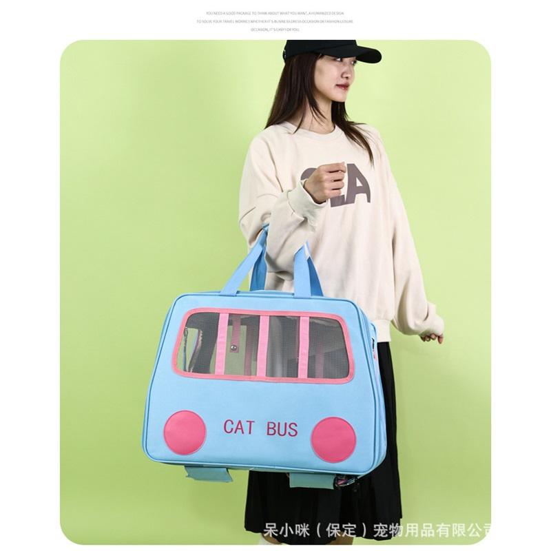 Portable Large-capacity Portable Trolley Case With Two Cat Bags