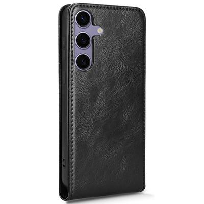 Чехол для Samsung Galaxy S24+ с отделением для карт, магнитный откидной кожаный чехол для телефона
