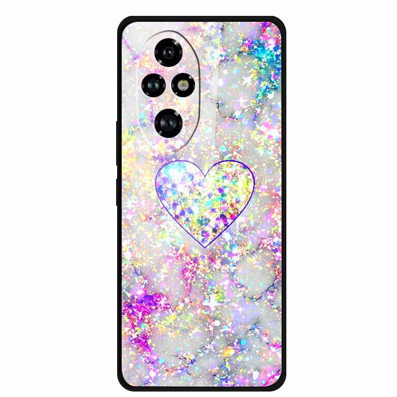 Tempered Glass Case For Honor 200 Pro Case Hard Phone Back Cover Soft Bumper For Honor 200 Pro Case Honor200 Pro 200Pro Bag Capa