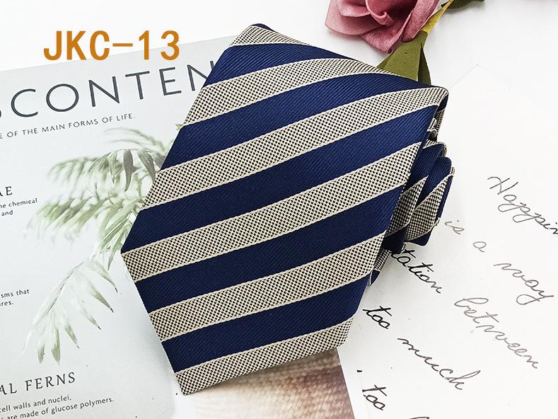 Галстук ручной работы JK Uniform Tie для мальчиков и девочек - 7 см полосатый жаккардовый модный аксессуар