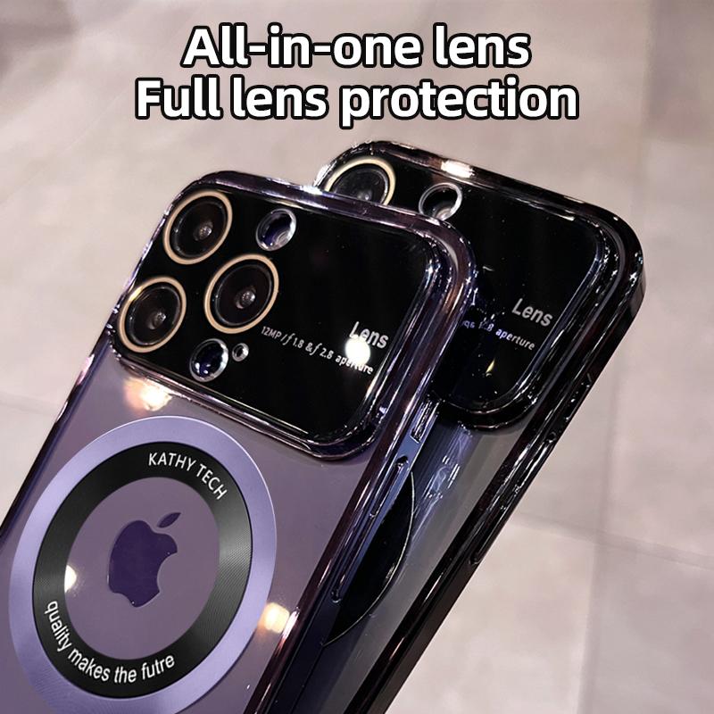 Чехол для объектива камеры с покрытием для IPhone 15 14 13 12 11 Pro X XR XS Max 7 8 Plus, жесткий защитный чехол для камеры, беспроводное зарядное устройство