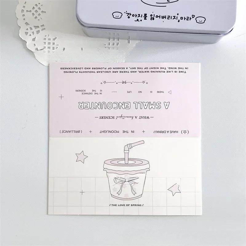 10Pcs 13cm Candy Color Folding Card Head Kawaii Girl Kpop Idol 3-inch Photo Card DIY Packing Bag Decorative Card Top