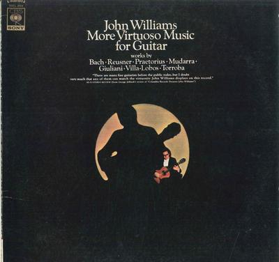 LP Пластинка ДЖОН ВИЛЬЯМС - Больше виртуозной музыки для гитары SOCL254 CBS SONY Япония Классика Б/У