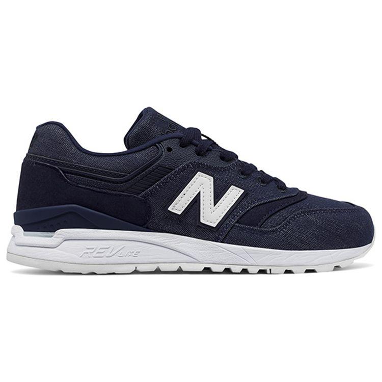 New Balance Nb 997 Ретро Универсальные Тканевые Низкие Кроссовки для Бега Женские кроссовки Темно-синие WL997HDI