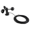 Universal Anemometer Sensor ABS Three Cups Anemometer Durable Wind Speed Detector